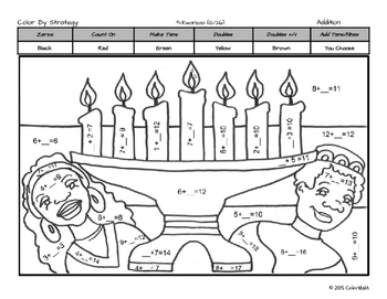 Kwanzaa coloring page by math skill