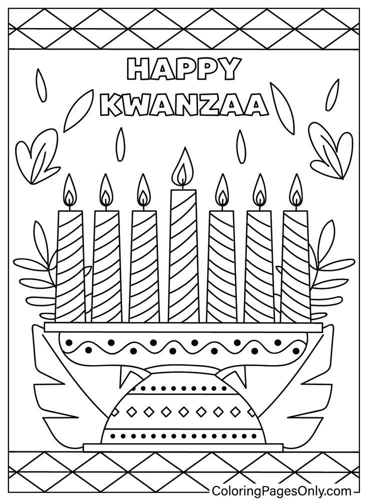 Kwanzaa coloring pages