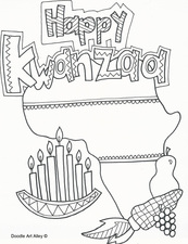 Kwanzaa coloring pages