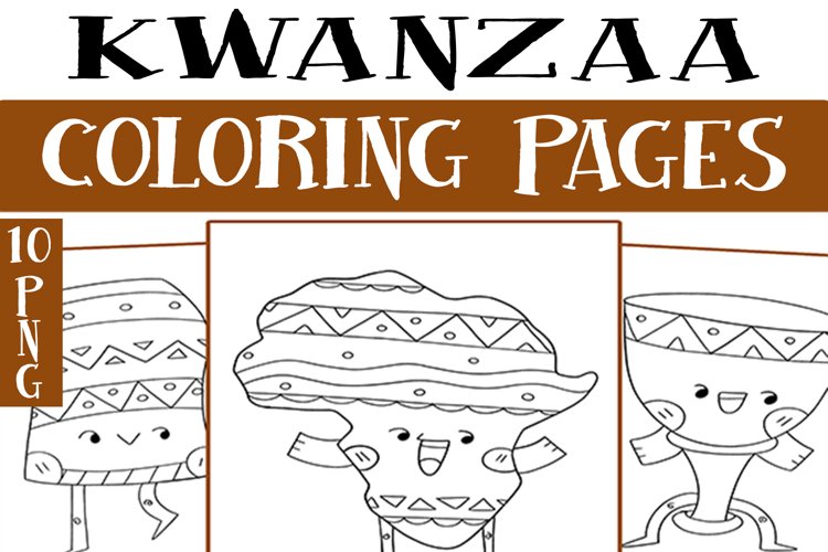 Cute kwanzaa african coloring pages png