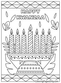 Kwanzaa coloring pages ideas kwanzaa coloring pages free printable coloring pages