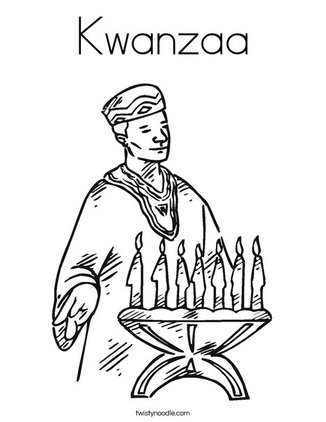 Kwanzaa coloring page