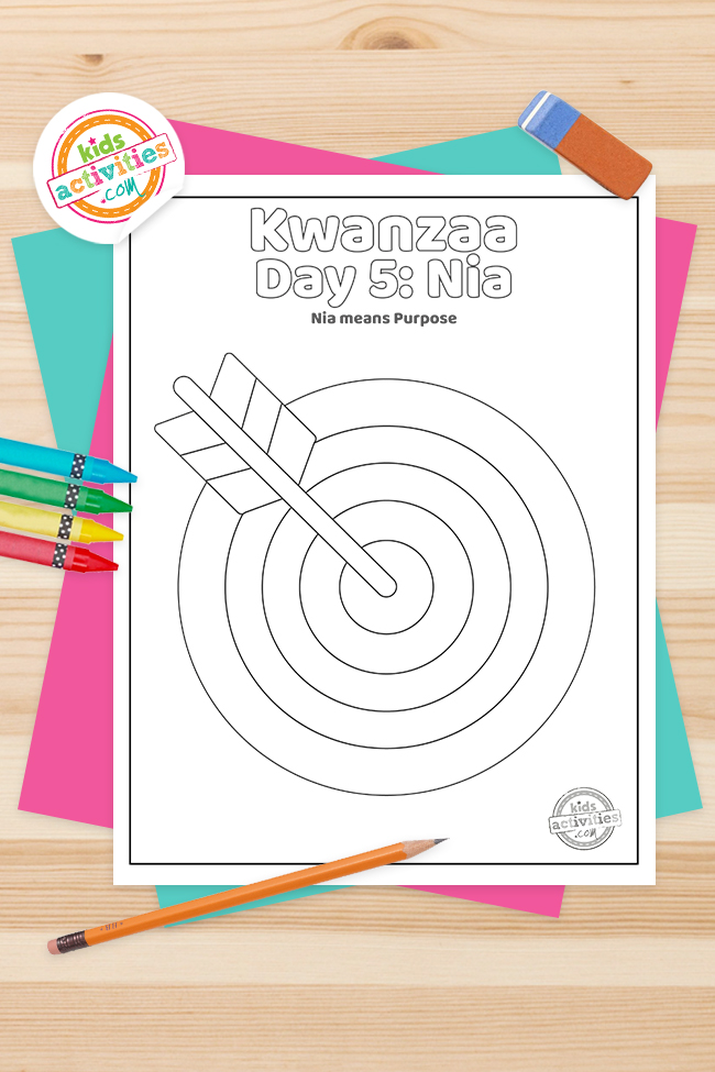 Kwanzaa day nia coloring page for kids kids activities blog