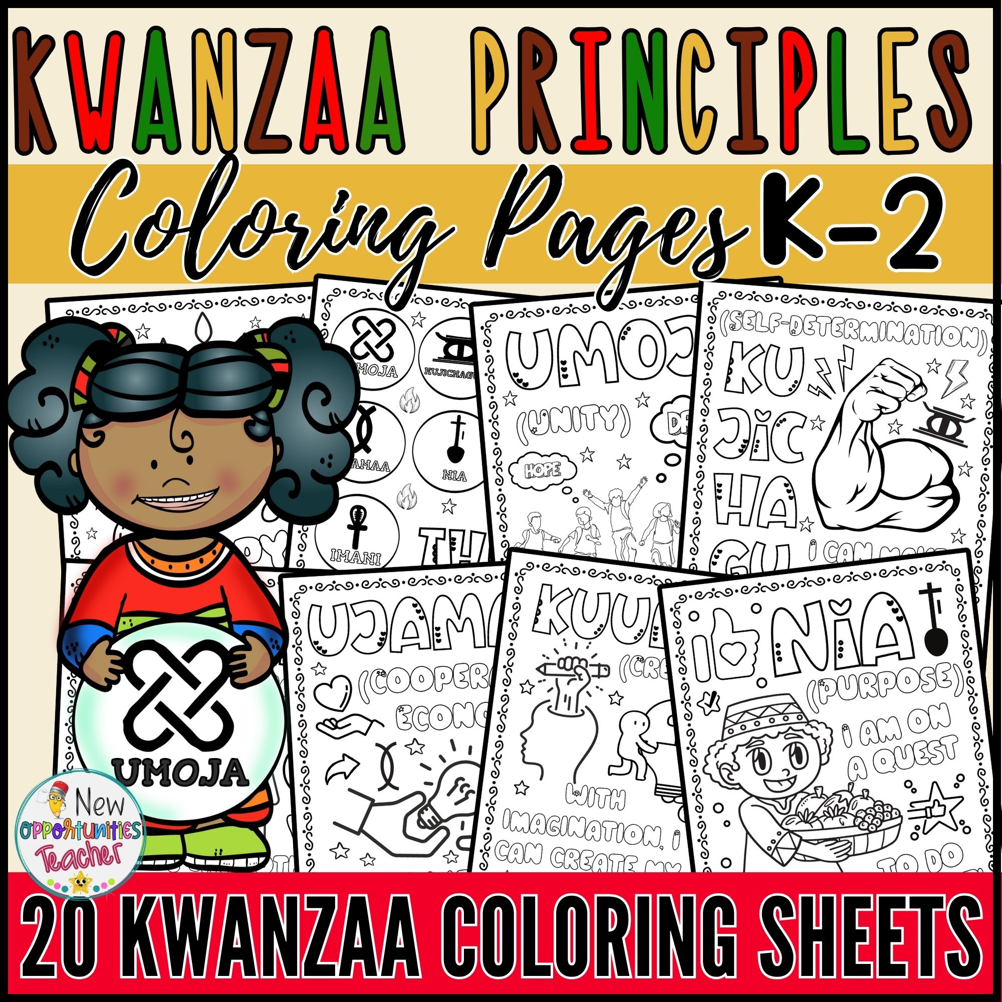 Celebrate kwanzaa coloring pages