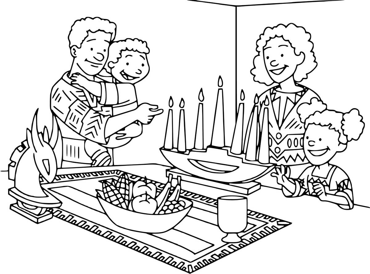 Kwanzaa coloring pages