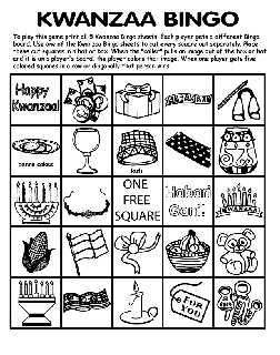 Kwanzaa free coloring pages