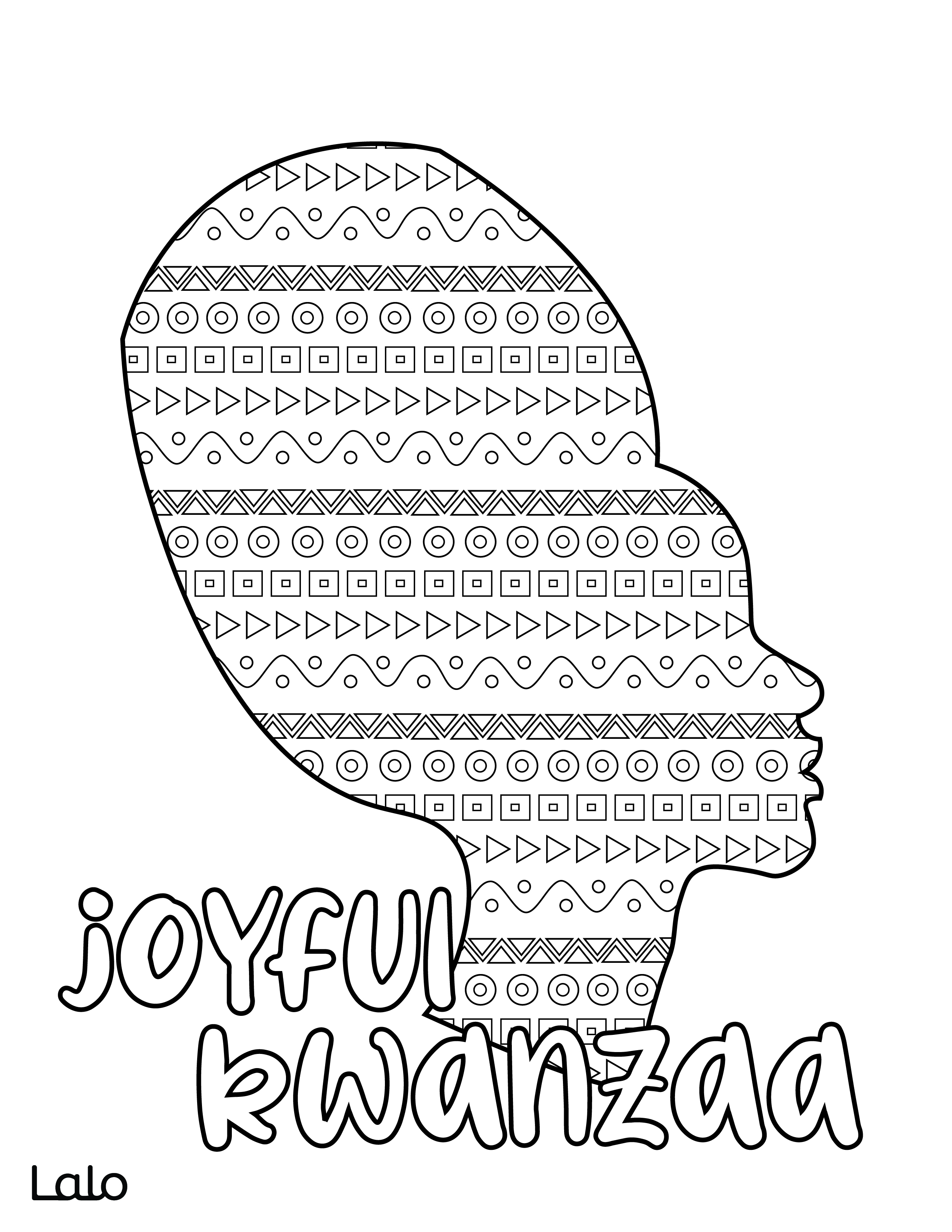 Kwanzaa coloring pages