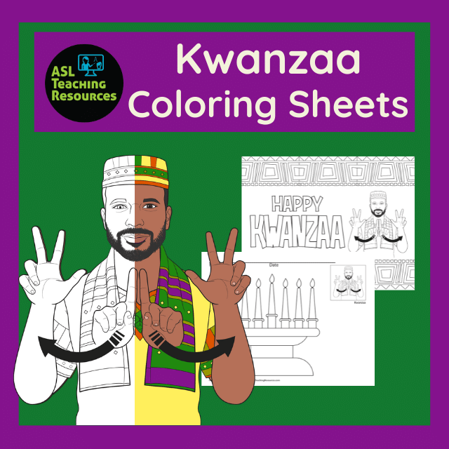 Kwanzaa coloring sheets asl