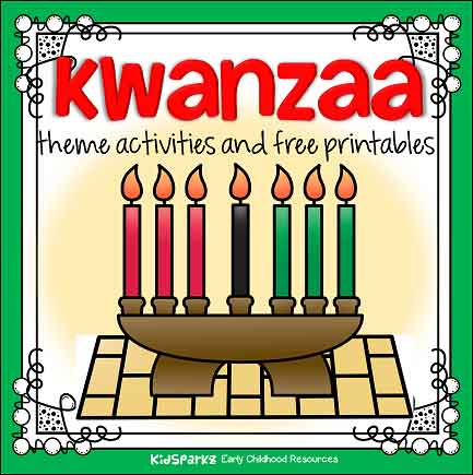 Kwanzaa theme activities and printables for preschool and kindergarten