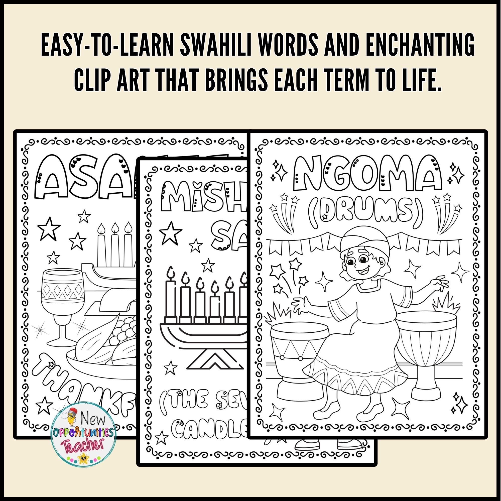 Celebrate kwanzaa coloring pages