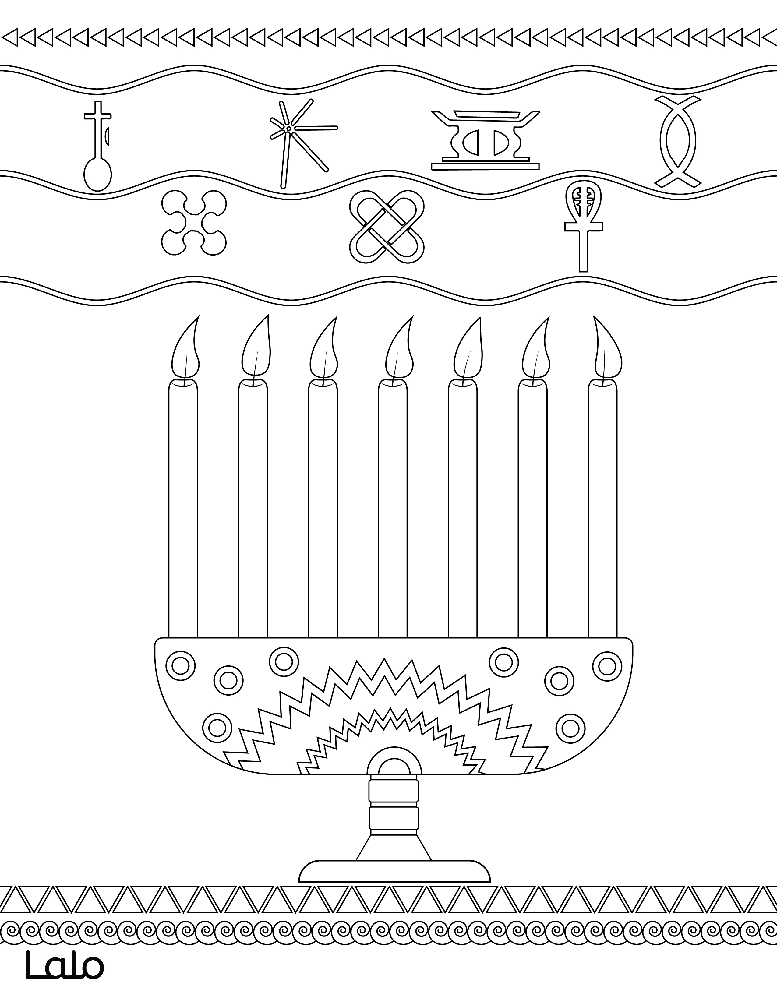 Kwanzaa coloring pages