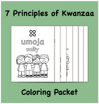 Principles of kwanzaa coloring packet by mimis book nook tpt