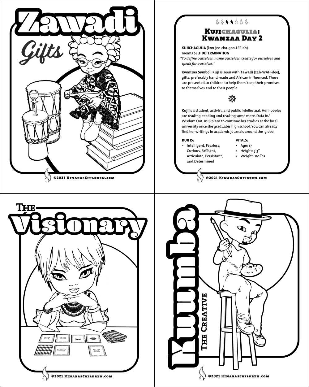 Now available kinaras children kwanzaa coloring book kinaras children