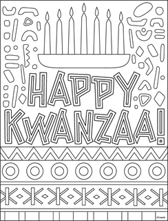 Kwanzaa free coloring pages