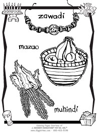 Kwanzaa coloring pages