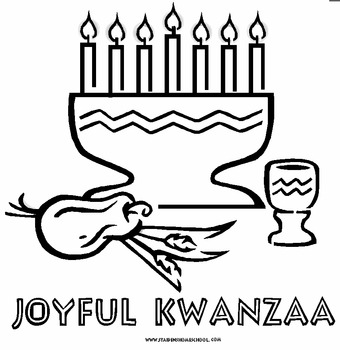 Joyful kwanzaa coloring book by donnette davis tpt