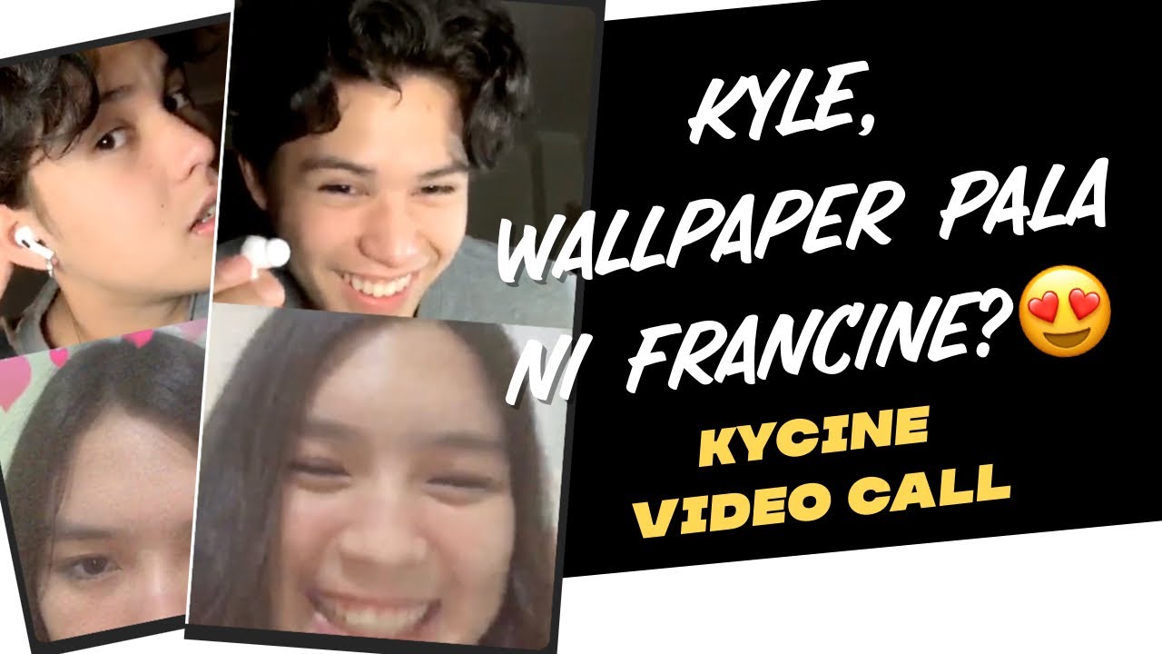 Kycine kilig video call on ig live th monthsary kyle echarri and francine diaz