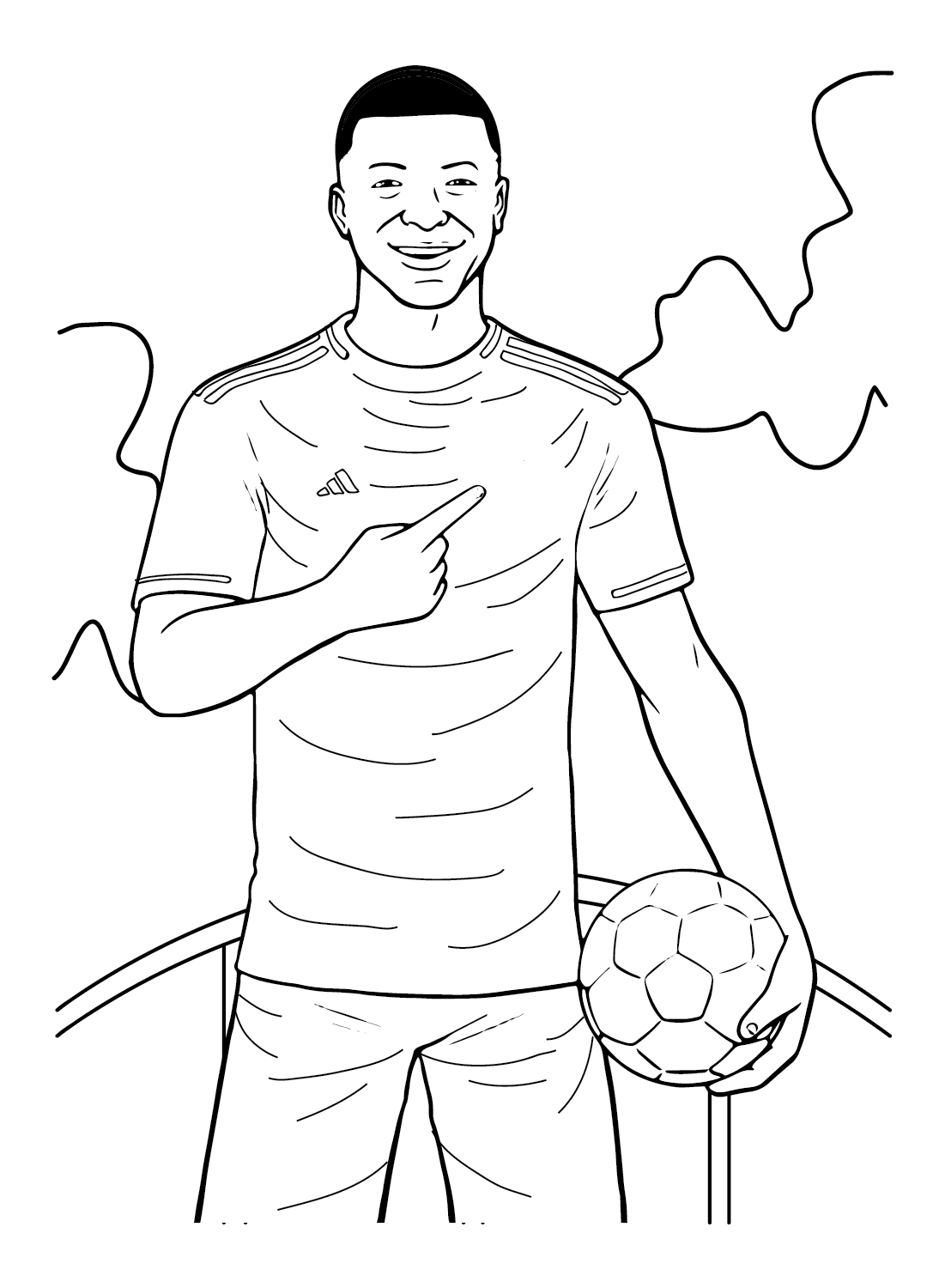 Kylian mbappã coloring pages