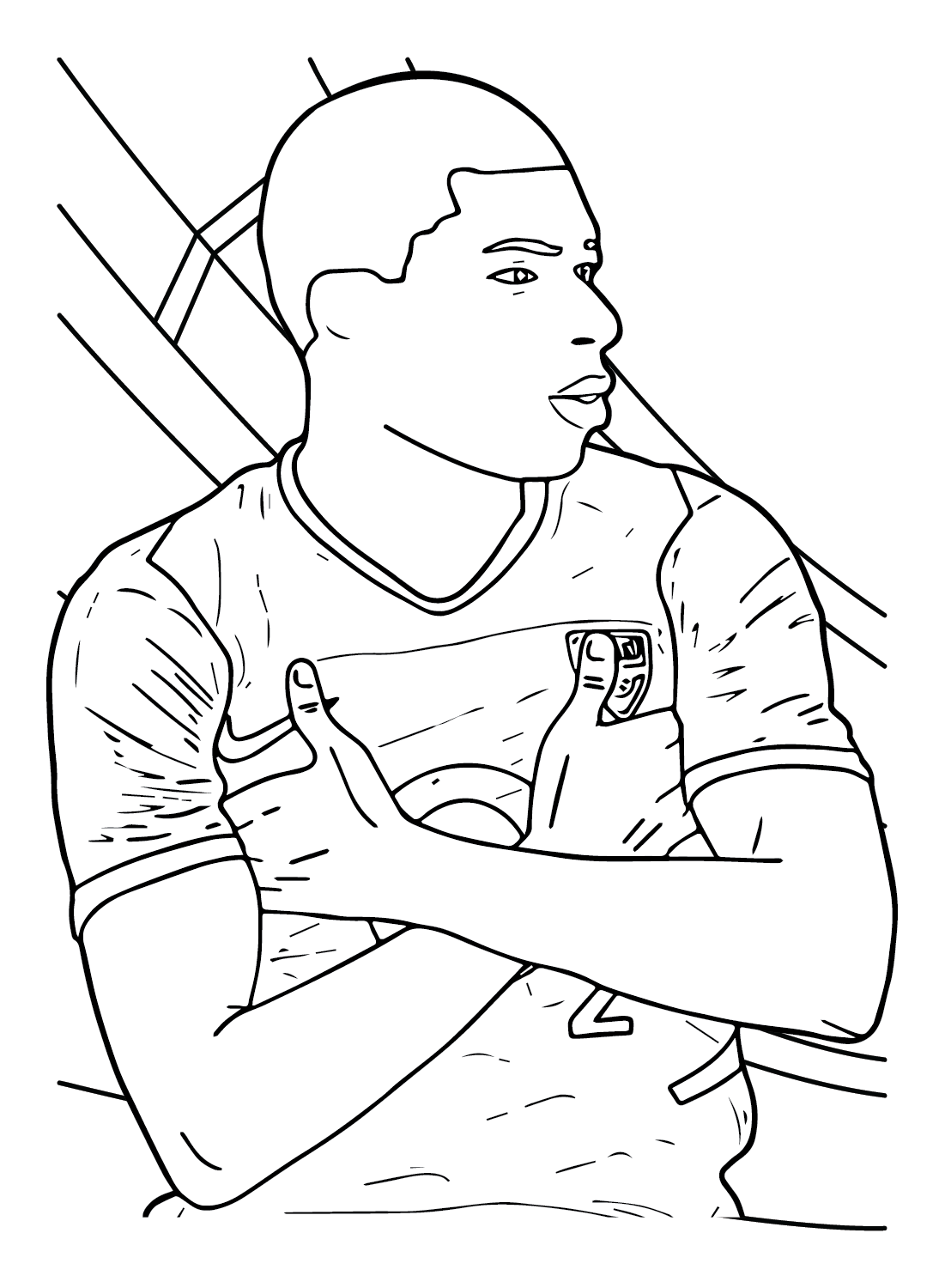 Kylian mbappã coloring pages