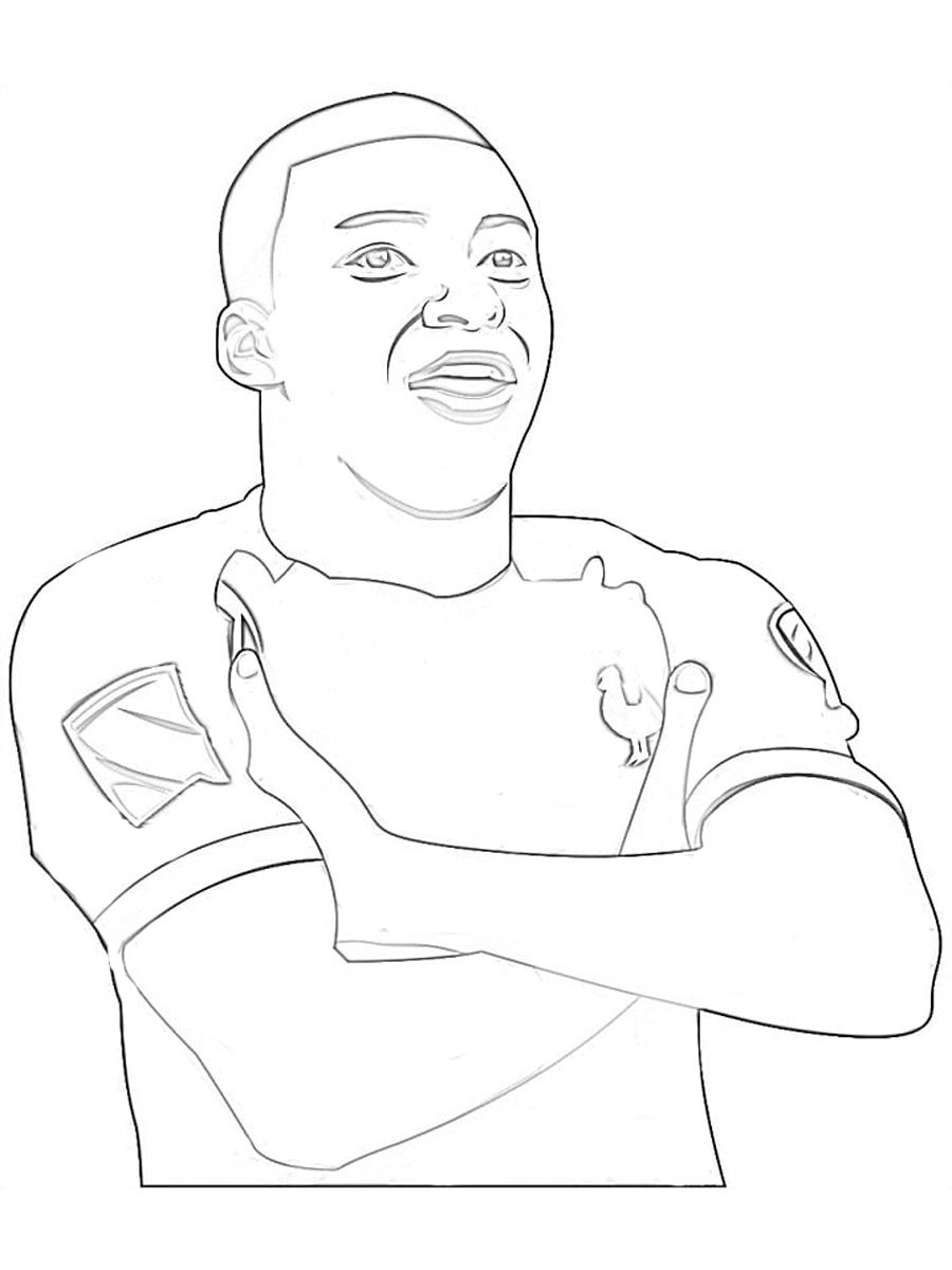 Kylian mbappe coloring pages coloring pages football coloring pages coloring pages for boys