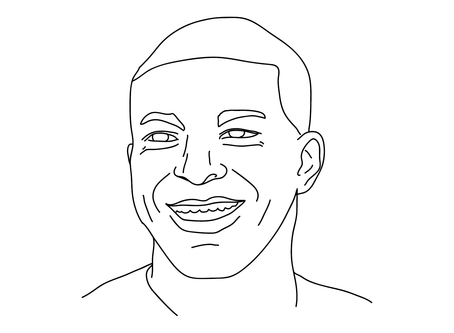 Kylian mbappã coloring pages