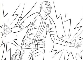 Kylian mbappe printable and printable coloring pages online