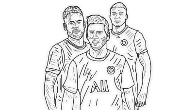 Mbappe coloring pages for fans