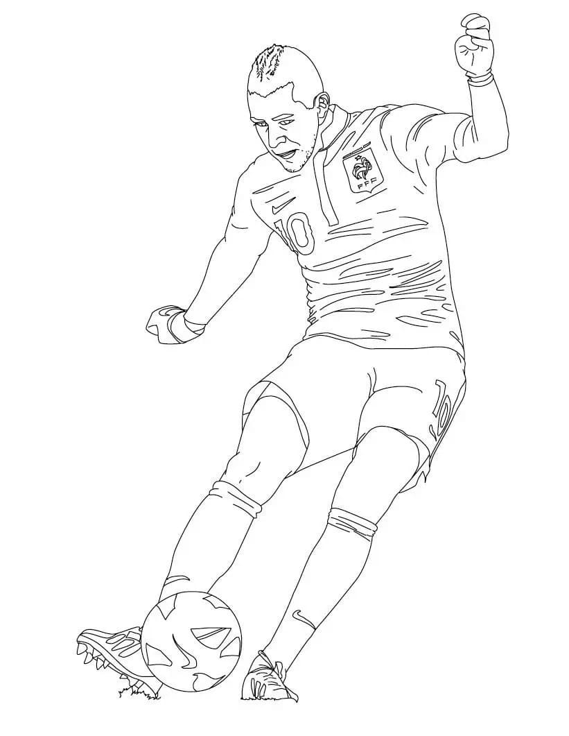 Kylian mbappã coloring pages