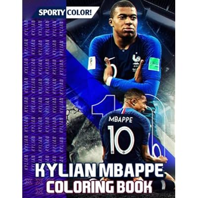 Kylian mbappe coloring book famous football stars ance