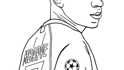 Mbappe coloring pages for fans