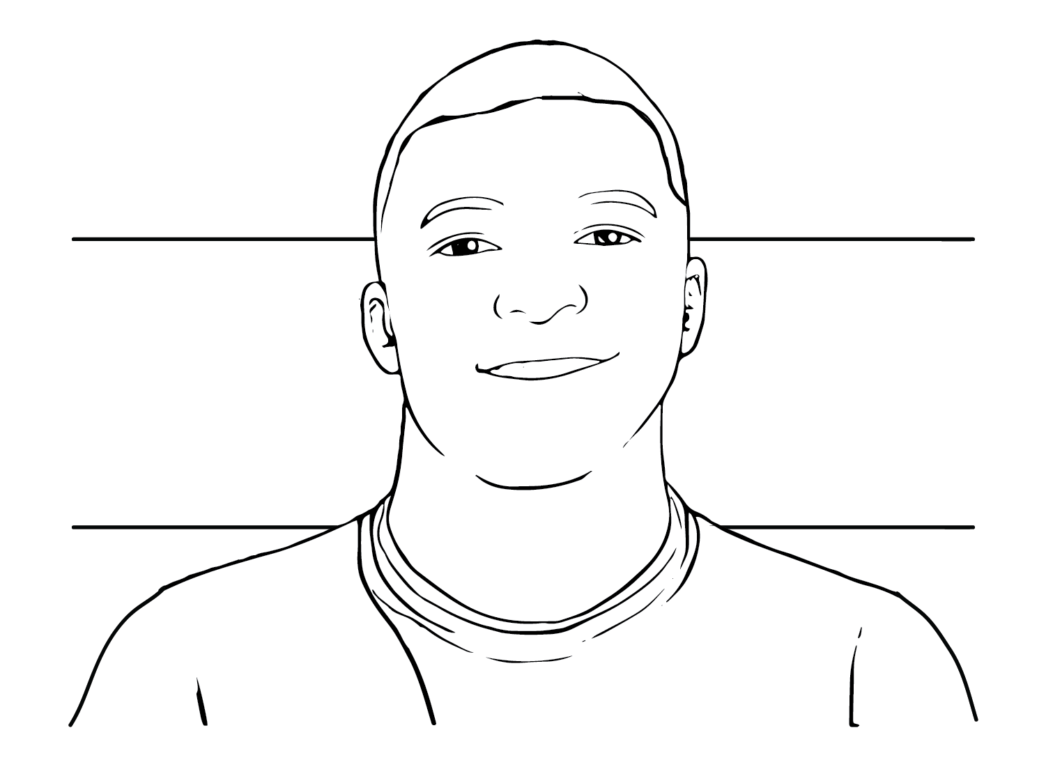 Kylian mbappã coloring pages