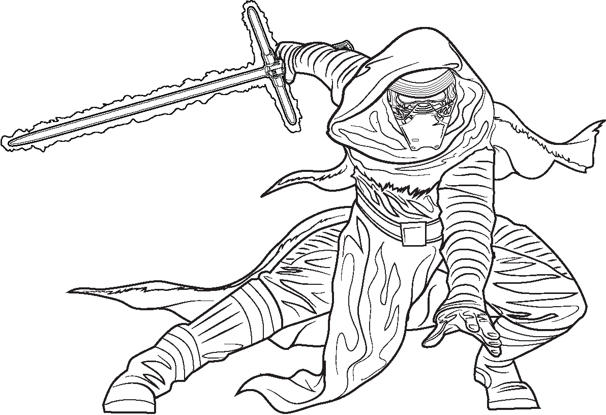 Kylo ren coloring pages