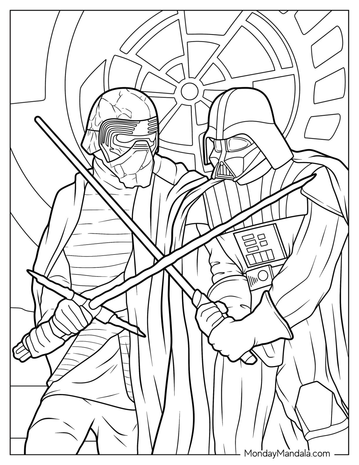 Darth vader coloring pages free pdf printables