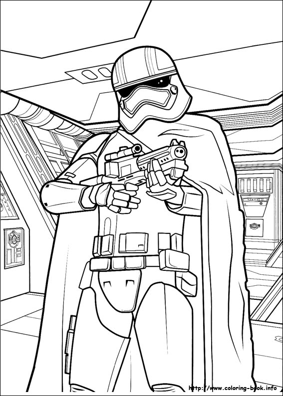 Star wars the force awakens coloring picture