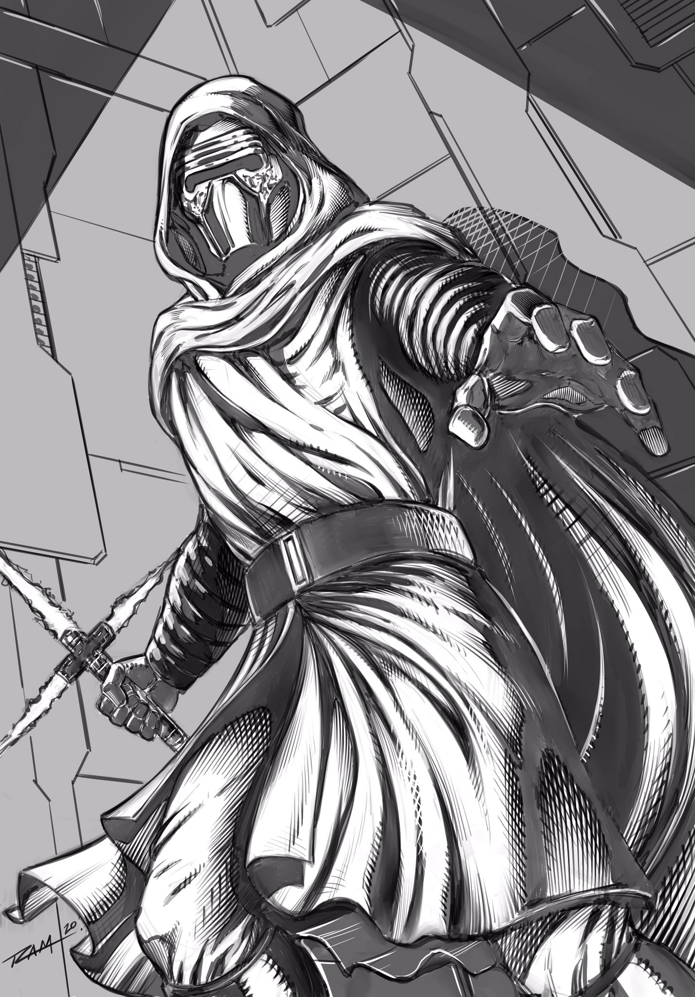 Robert a marzullo on x digital pencils of kylo ren hope you like the work ðð drawing kyloren fanart starwars httpstcogiqodgnvgc x