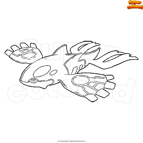 Coloring page pokemon kyogre