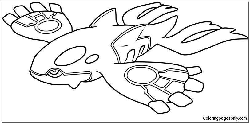 Kyogre pokemon coloring page pokemon coloring pages pokemon coloring sheets super coloring pages