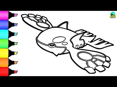 Pokeon coloring pages kyogre colouring book fun for kids