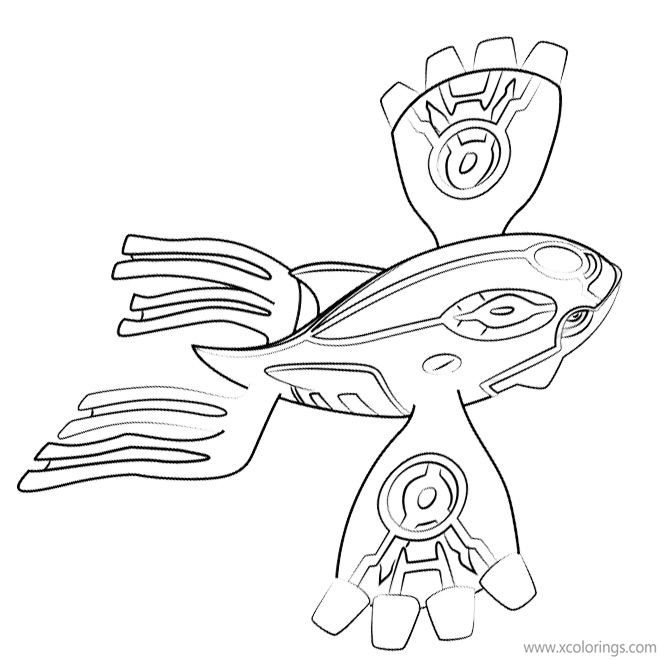 Primal kyogre pokemon coloring pages