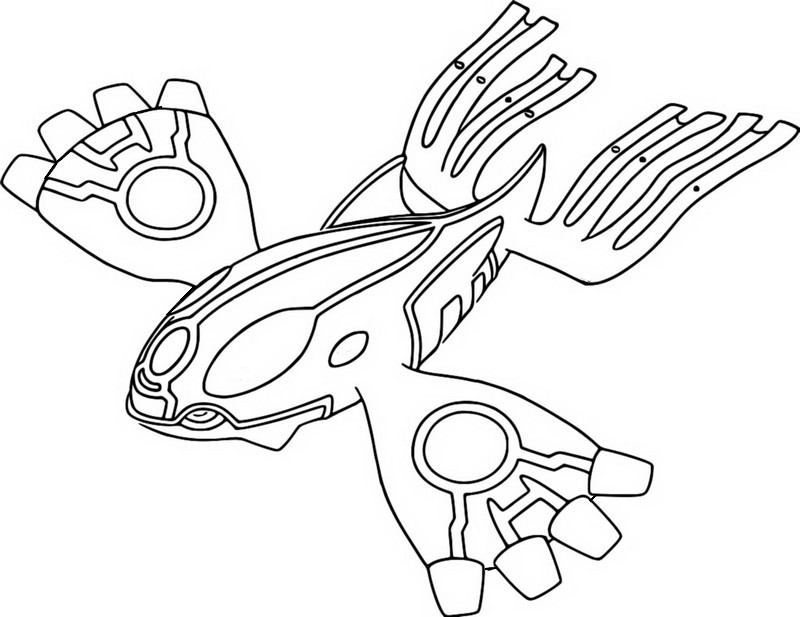 Coloring page pokãmon scarlet and violet primal kyogre