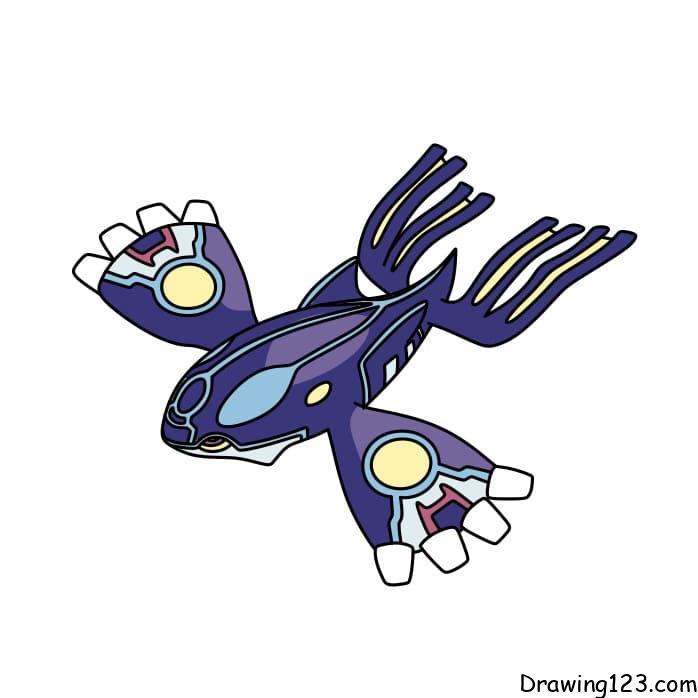 Pokemon kyogre drawing tutorial