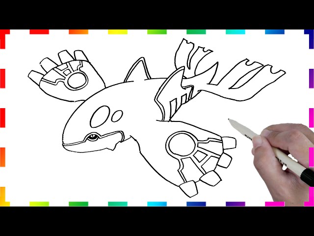 How to draw pokemon kyogre easy drawing step by step