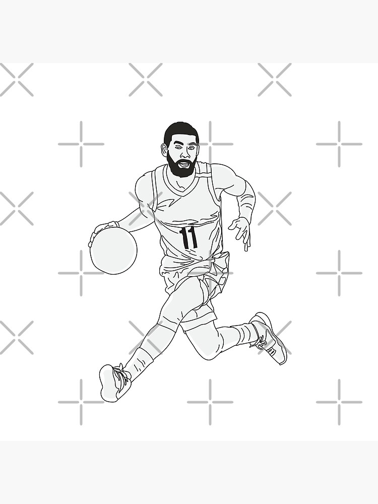 Kyrie irving minimal drawing poster for sale by nuagestudio