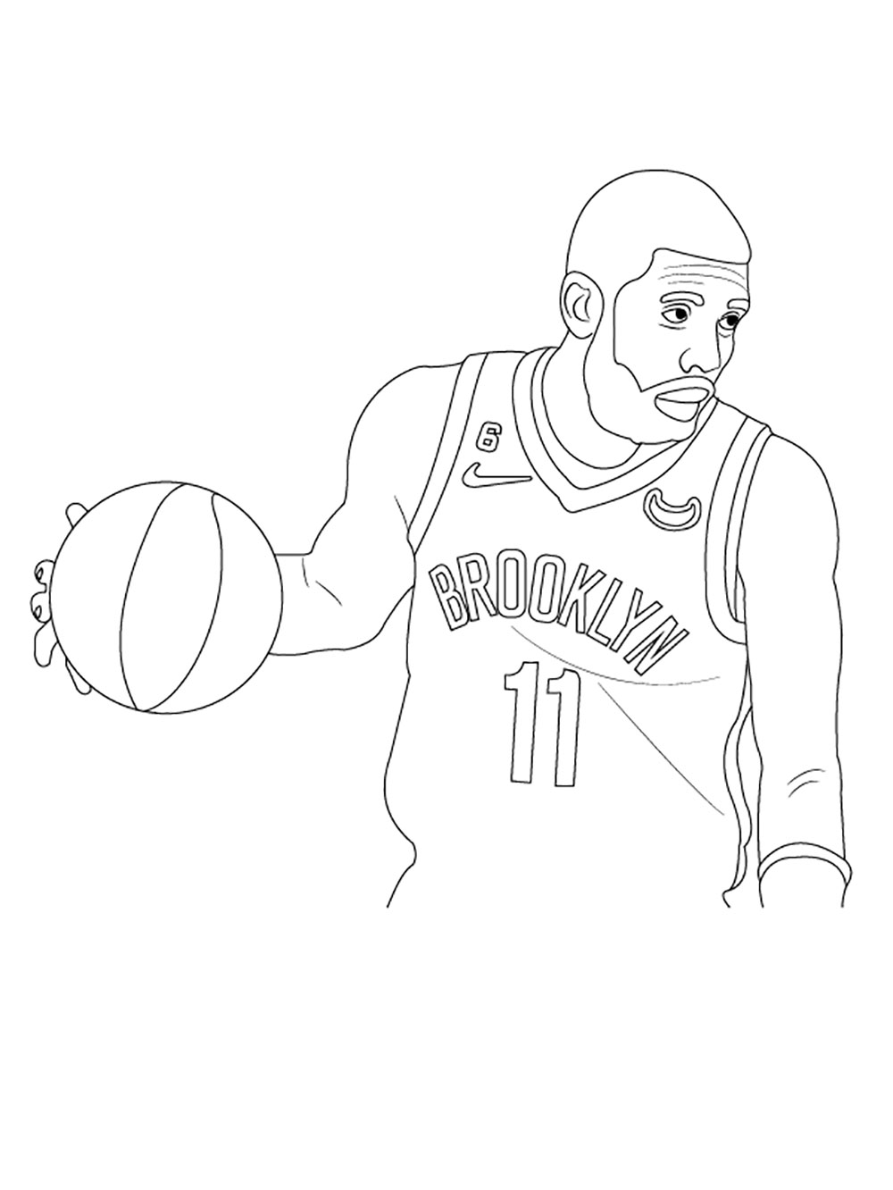 Kyrie irving coloring pages