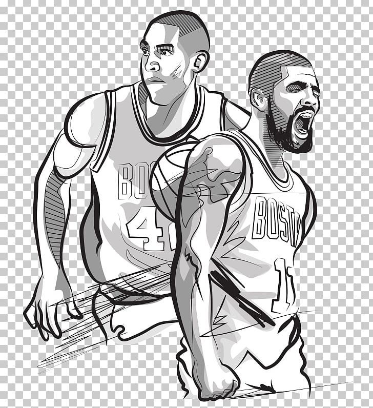 Basketball boston celtics cleveland cavaliers nba coloring book png clipart arm fictional character hand human irving