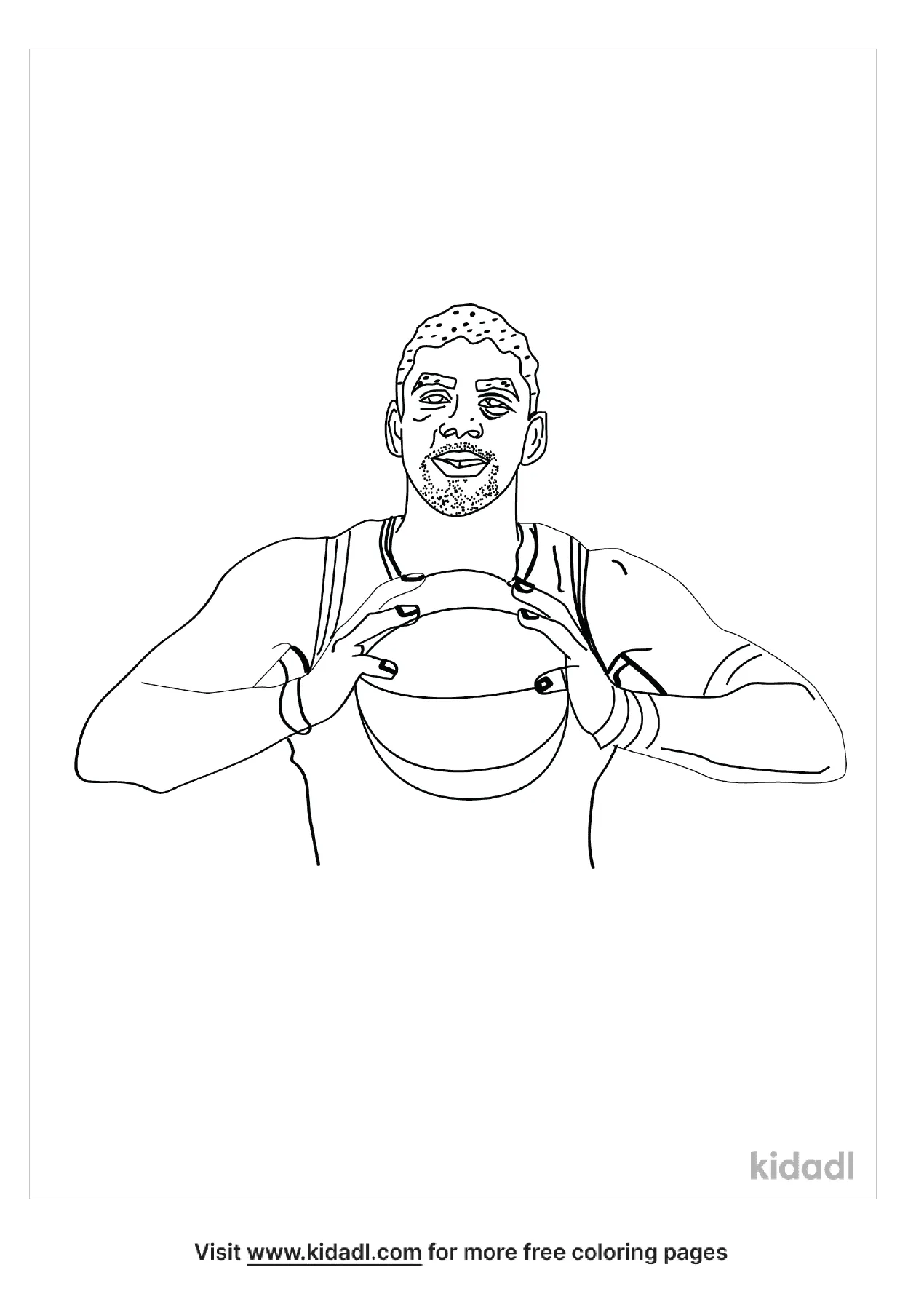 Free kyrie irving coloring page coloring page printables