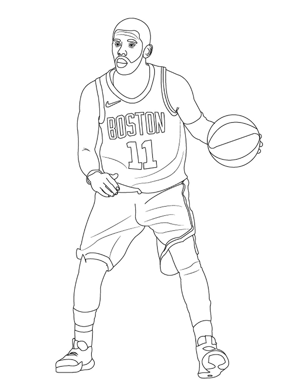 Kyrie irving coloring pages