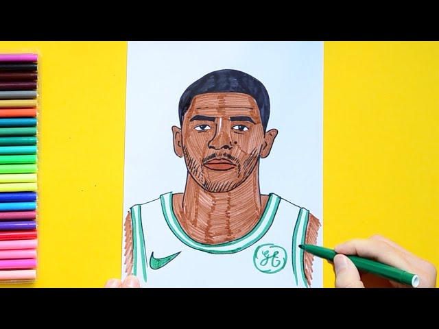 How to draw kyrie irving nba player