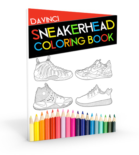 Da vinci sneakerhead coloring book â can i kick it