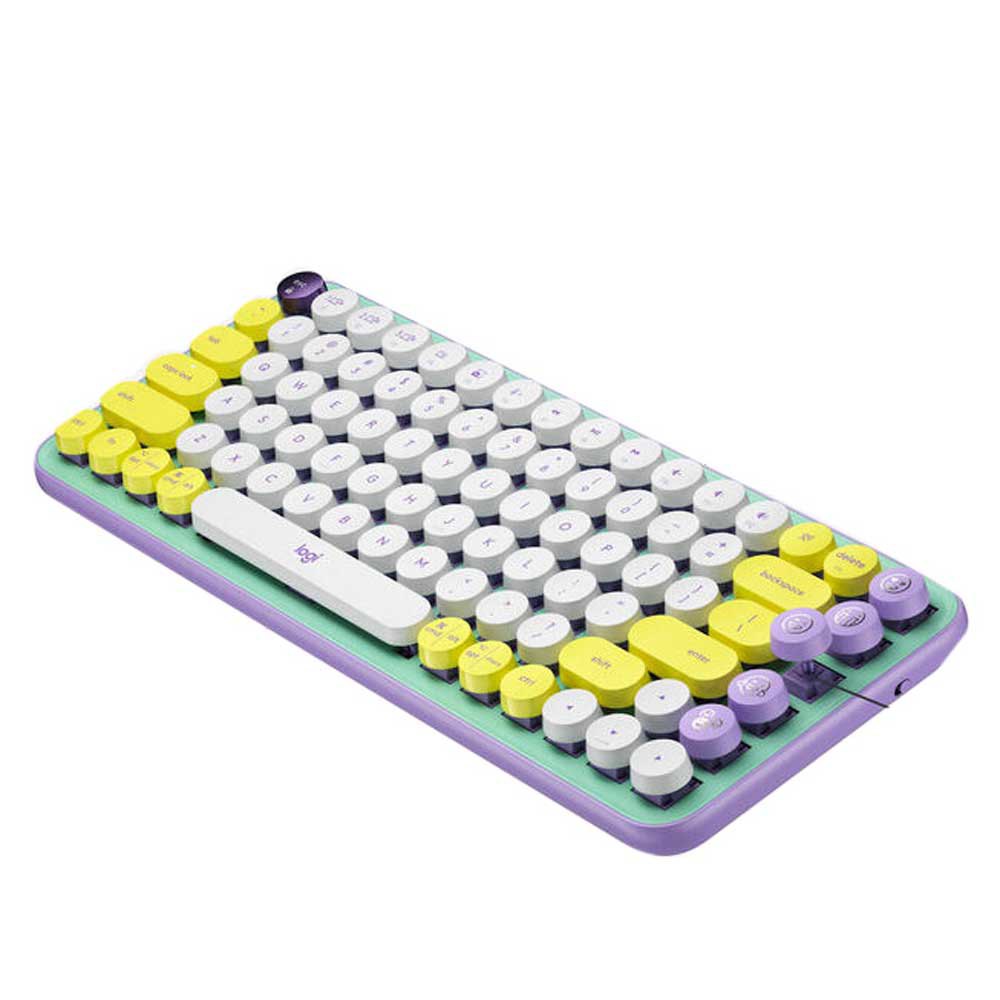 Logitech pop keys emoji wireless keyboard purple techinn